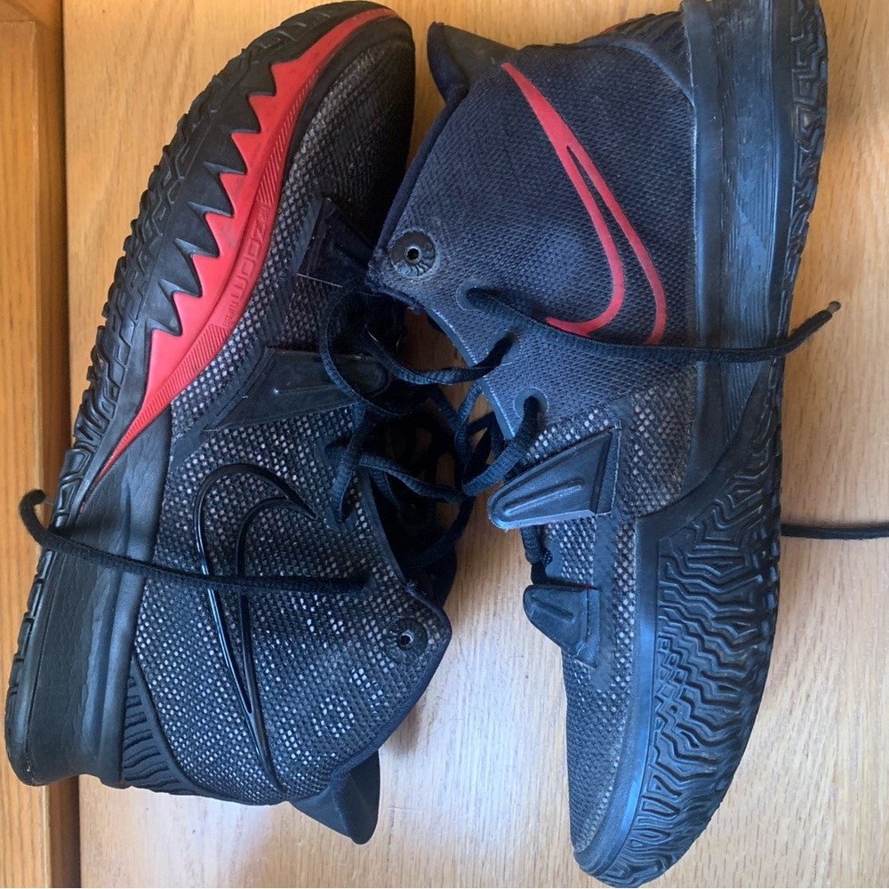 Lightly Used Red and Black Nike Kyrie 7